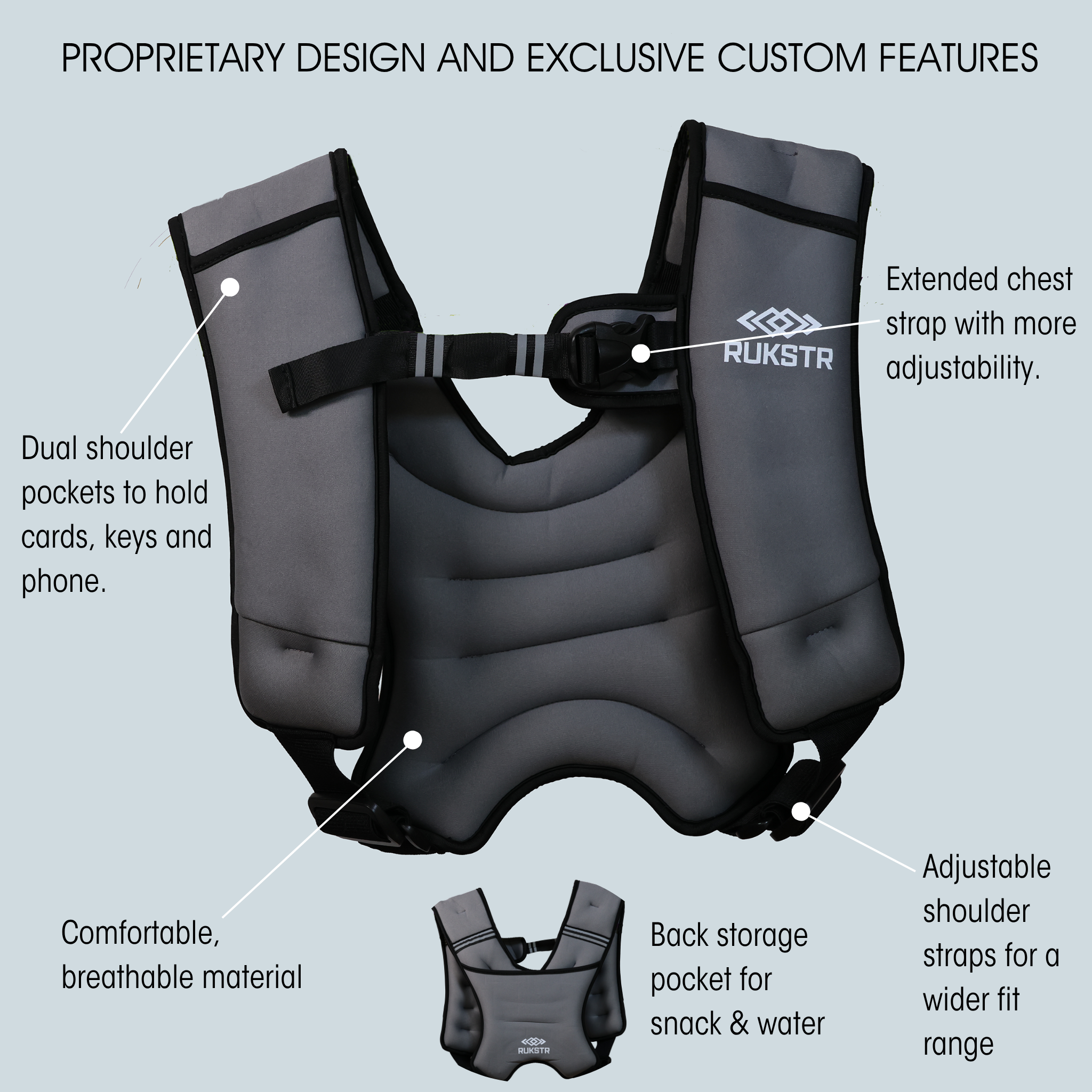 RUKSTR Element Weighted Vest